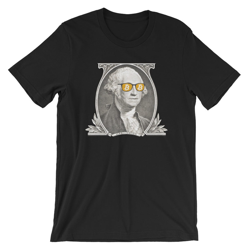 Bitcoin George Washington BTC Cryptocurrency Short-Sleeve Unisex T-Shi –  Satoshi Gear