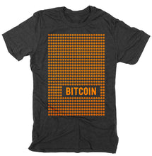 Lots of Bitcoin - Bitcoin Logo Wall Short Sleeve Soft Tri-Blend
