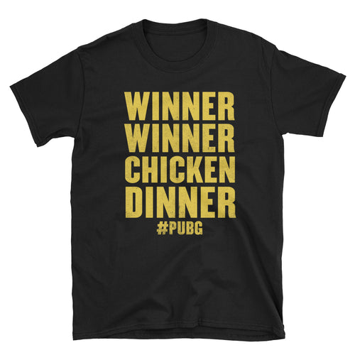 Winner Winner Chicken Dinner Shirt PlayerUnknown's Battlegrounds PUBG Short-Sleeve Unisex T-Shirt