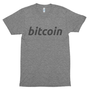 Simple Bitcoin Logo Tshirt - Grey t shirt