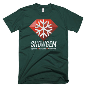 Snowgem XSG Logo Symbol (Vintage Texture) Cryptocurrency Shirt Short-Sleeve T-Shirt