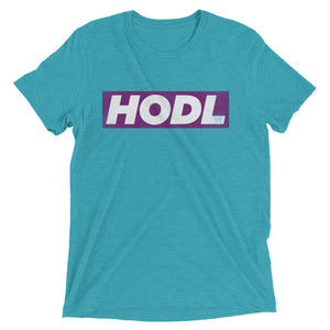 HODL Purple Box Bitcoin Crypto Shirt Short sleeve t-shirt