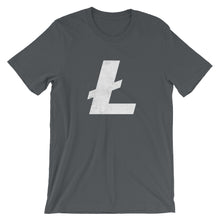 Litecoin L Logo Symbol LTC Crypto Shirt - Short-Sleeve Unisex T-Shirt