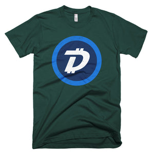 Digibyte DGB Distressed Logo Symbol Cryptocurrency Shirt Short-Sleeve T-Shirt