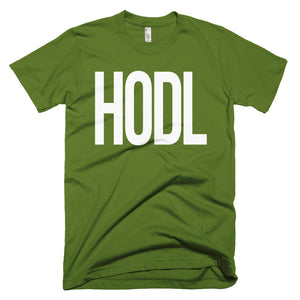 HODL Large Tall Font Bitcoin BTC Crypto Shirt Short-Sleeve T-Shirt