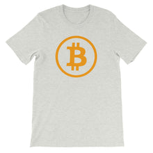 Bitcoin Logo Rounded Simple Tshirt | Cryptocurrency BTC Short-Sleeve Unisex T-Shirt