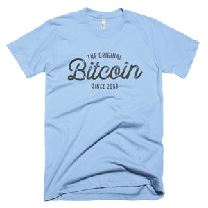 Original Bitcoin Since 2009 BTC Script Logo Shirt Short-Sleeve T-Shirt