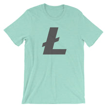 Litecoin L Logo LTC Symbol Cryptocurrency Shirt - Short-Sleeve Unisex T-Shirt