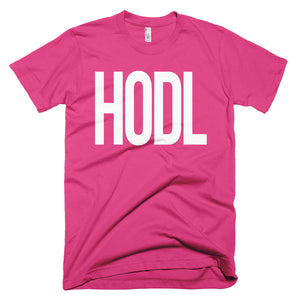 HODL Large Tall Font Bitcoin BTC Crypto Shirt Short-Sleeve T-Shirt