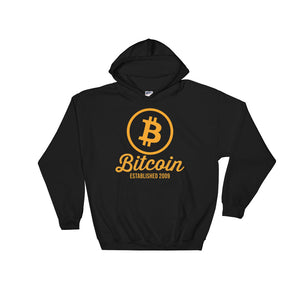 Bitcoin Logo Established 2009 Hoodie | Black