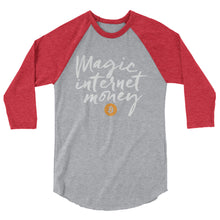 Bitcoin Magic Internet Money 3/4 sleeve raglan shirt