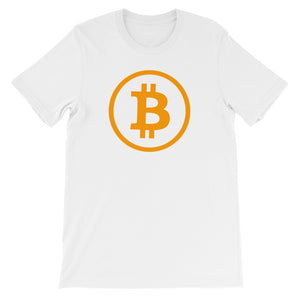 Bitcoin Rounded Logo Symbol BTC Tshirt | Grey t shirt