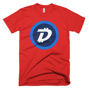 Digibyte DGB Distressed Logo Symbol Cryptocurrency Shirt Short-Sleeve T-Shirt