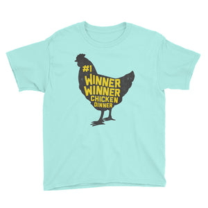 Winner Winner Chicken Dinner Shirt PlayerUnknown's Battlegrounds PUBG Kid's Youth Short Sleeve T-Shirt