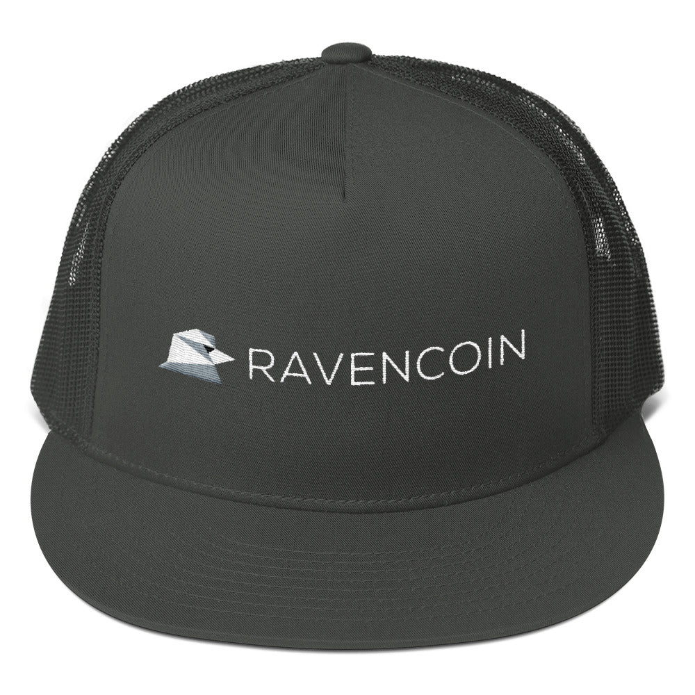 Ravencoin Raven Coin RVN Embroidered Mesh Back Snapback
