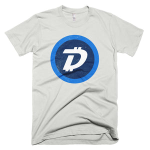 Digibyte DGB Distressed Logo Symbol Cryptocurrency Shirt Short-Sleeve T-Shirt
