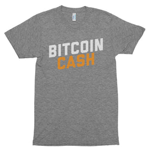 Super Soft American Apparel Bitcoin Cash (BCH) Word Shirt | Cryptocurrency Short sleeve soft t-shirt