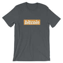 Bitcoin BTC Orange Block Logo Crypto Shirt Short-Sleeve Unisex T-Shirt
