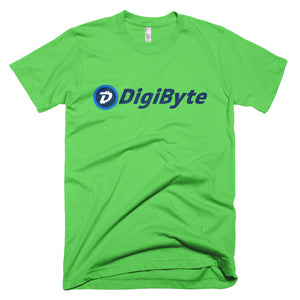 Digibyte DGB Distressed Logo Symbol Cryptocurrency Shirt American Apparel Short-Sleeve T-Shirt