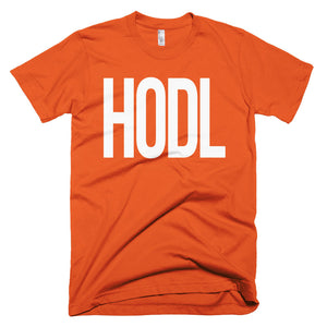 HODL Large Tall Font Bitcoin BTC Crypto Shirt Short-Sleeve T-Shirt