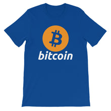 Bitcoin Logo Tshirt Classic Design | Blue t shirt