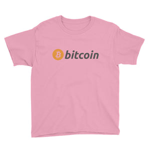 Bitcoin Logo Youth Kids Short Sleeve T-Shirt