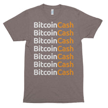 Bitcoin Cash Repeat Logo American Apparel Shirt | Short sleeve soft t-shirt