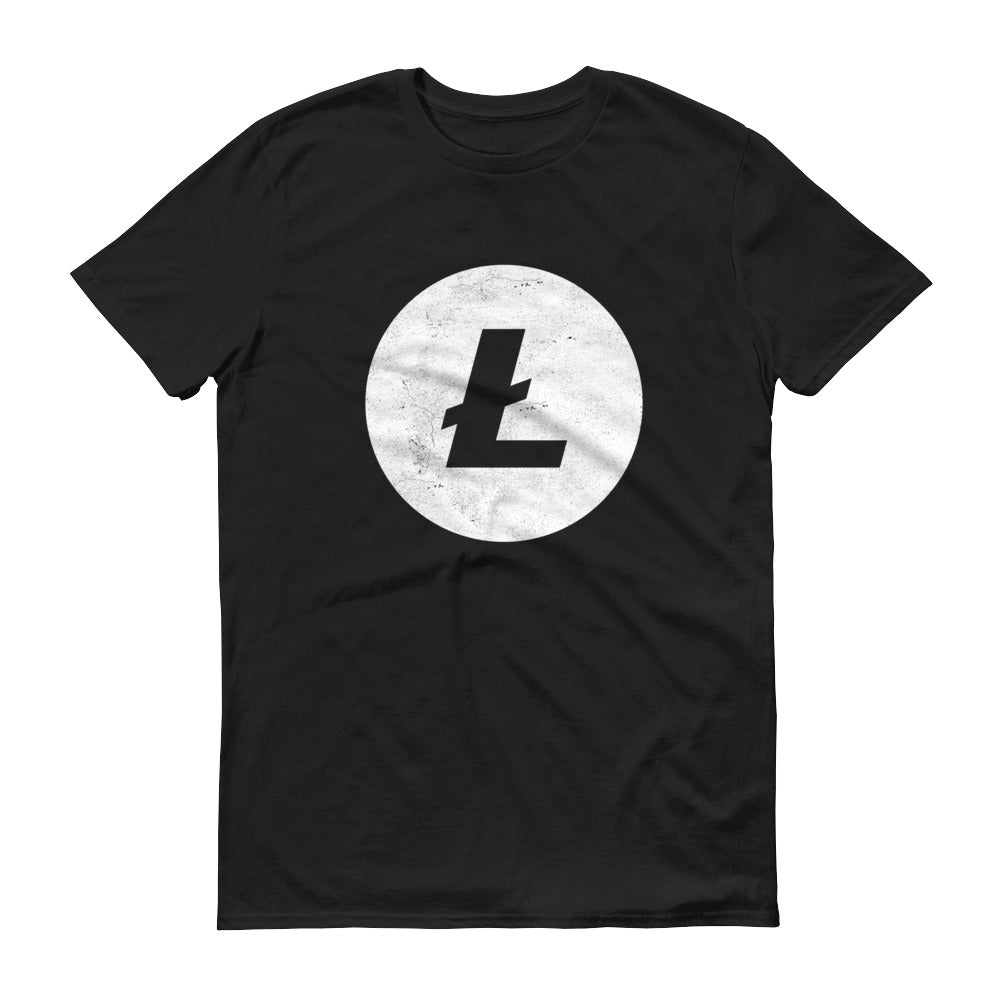 Litecoin Logo (Distressed) Short-Sleeve T-Shirt