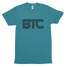Bitcoin Creative BTC Logo Tshirt - Green tshirt