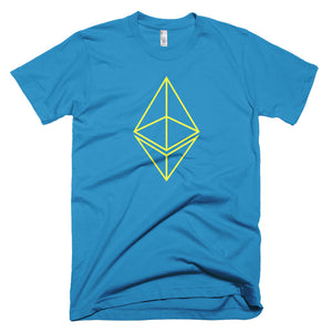 Ethereum ETH Yellow Logo Symbol Crypto Shirt Short-Sleeve T-Shirt