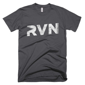 Ravencoin RVN Vintage Worn Texture Print American Apparel Shirt Short-Sleeve T-Shirt