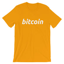 Simple Bitcoin Logo Tshirt - Yello t shirt