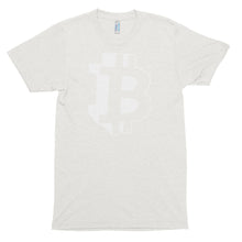 Bitcoin Logo / Symbol 3D Graphic Tshirt - White t shirt