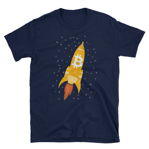 Bitcoin Rocketship Tshirt 