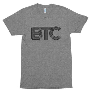 Bitcoin Creative BTC Logo Tshirt - Grey tshirt