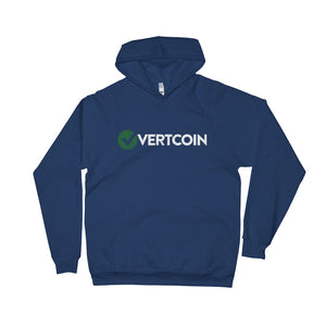 Vertcoin VTC Logo Symbol (Distressed) Unisex Fleece Hoodie