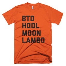 Buy The Dip, HODL, Moon, LAMBO Crypto Shirt American Apparel Bitcoin Short-Sleeve T-Shirt