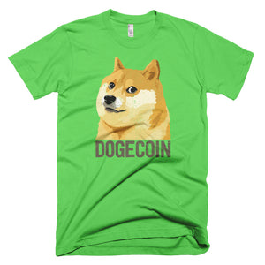 Dogecoin DOGE Distressed Crypto Shirt Short-Sleeve T-Shirt