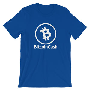 Bitcoin Cash Logo Outline Tshirt | Cryptocurrency Short-Sleeve Unisex T-Shirt