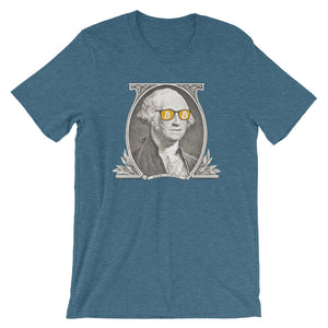 Bitcoin George Washington BTC Cryptocurrency Short-Sleeve Unisex T-Shirt
