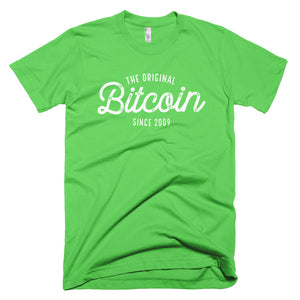 Original Bitcoin Since 2009 BTC Script Logo Shirt Short-Sleeve T-Shirt
