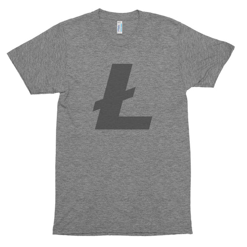 Litecoin L Logo Symbol Cryptocurrency Short sleeve soft t-shirt