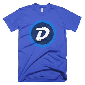 Digibyte DGB Distressed Logo Symbol Cryptocurrency Shirt Short-Sleeve T-Shirt