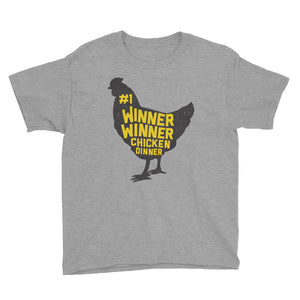 Winner Winner Chicken Dinner Shirt PlayerUnknown's Battlegrounds PUBG Kid's Youth Short Sleeve T-Shirt