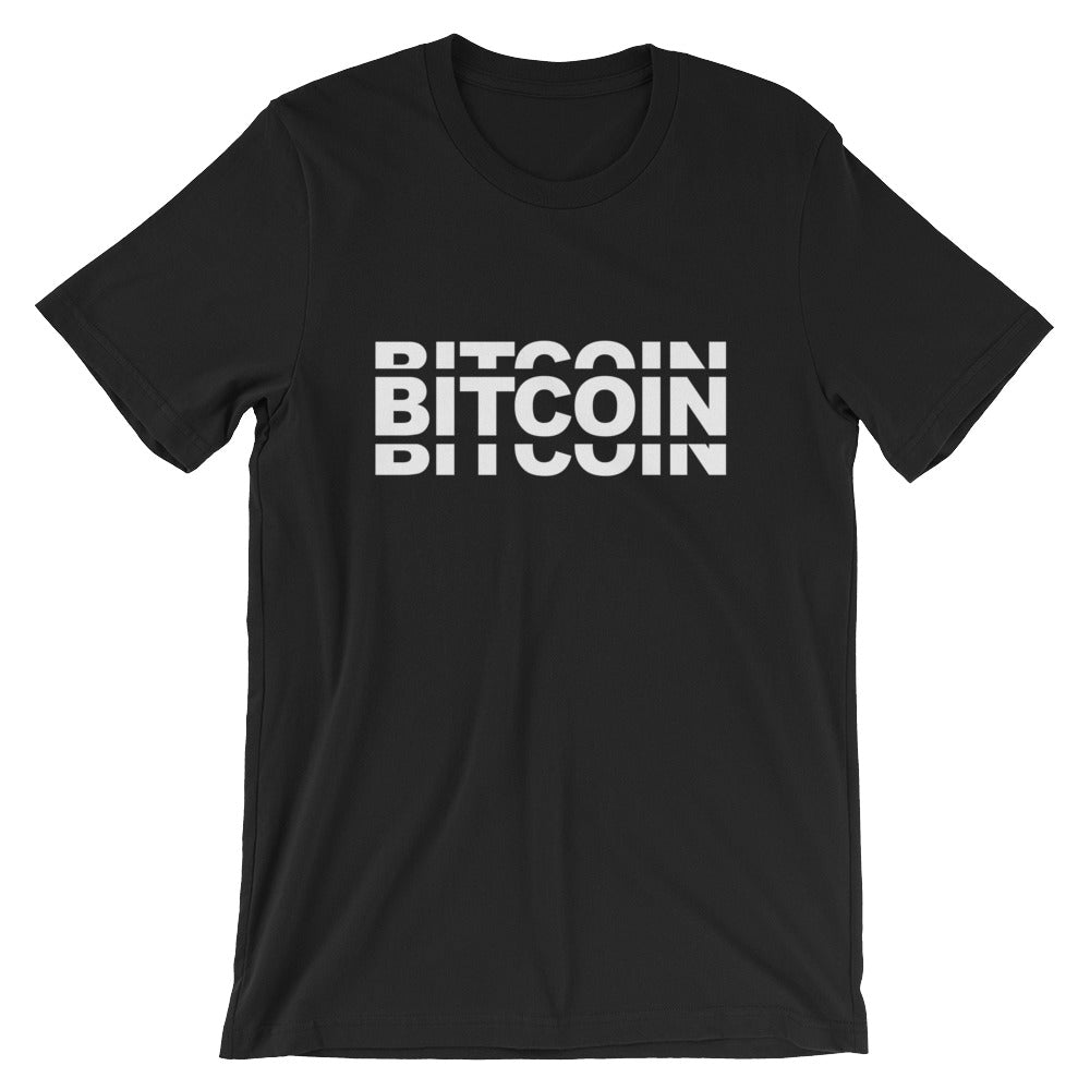 Bitcoin Triple Layer Design Tshirt Short-Sleeve Unisex T-Shirt
