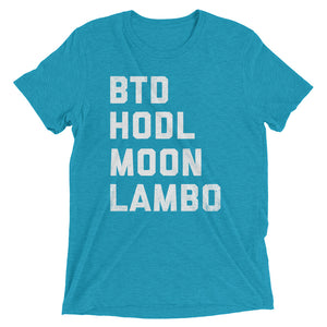 Buy The Dip, HODL, Moon, LAMBO Crypto Shirt Bitcoin Short sleeve t-shirt