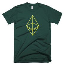 Ethereum ETH Yellow Logo Symbol Crypto Shirt Short-Sleeve T-Shirt