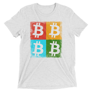 Bitcoin Color Squares BTC Crypto Shirt Short sleeve t-shirt