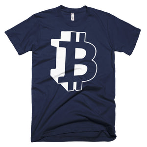 Bitcoin BTC Logo Symbol 3D Short-Sleeve T-Shirt