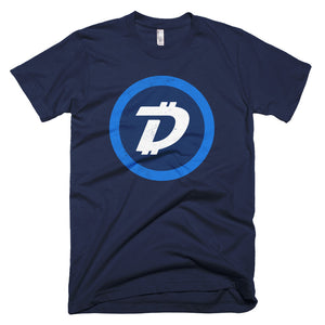Digibyte DGB Distressed Logo Symbol Cryptocurrency Shirt Short-Sleeve T-Shirt